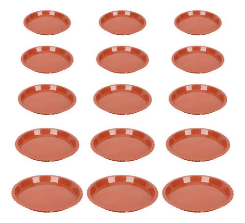 Plato Para Maceta Con Base De Encaje, 15 Unidades