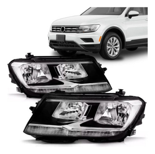 Par Farol Elétrico Tiguan 2017 18 19 20 2021 C/ Motor C/ Le