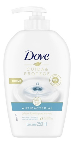 Jabón Líquido Dove Antibacterial Cuida & Protege 250 Ml