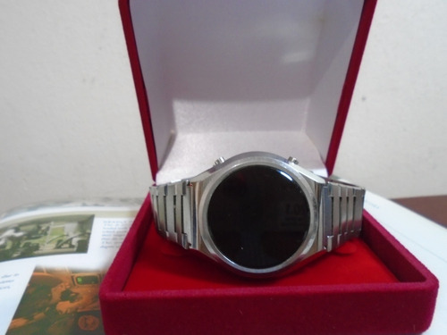 Orient Antigo Mascara Negra Digital Touch Led Anos 80 Raro
