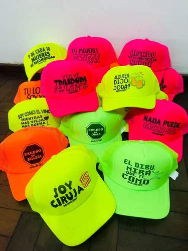 25 Gorras Cotillón Para Fiestas Con Frases Surtidas