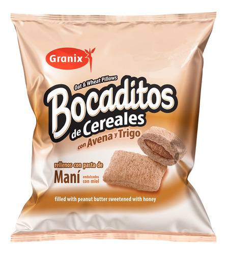 Bocado, Granix Sabor A Maní Y Endulzados Con Miel 