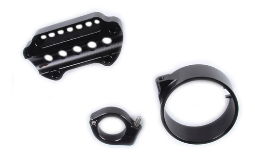 Relocalizador Clamp Lateral Negro De Velocimetro Harley 39mm