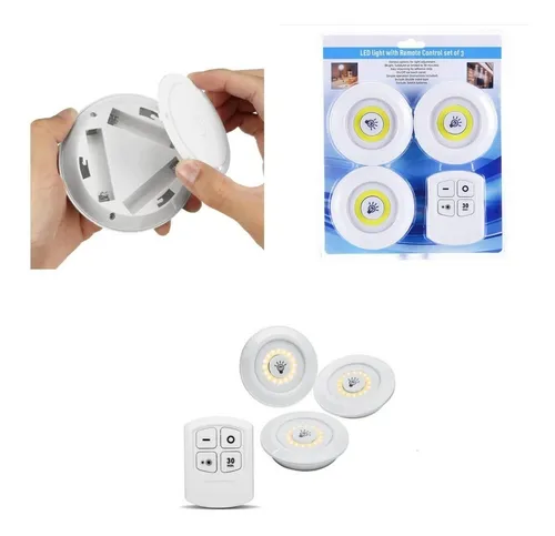 Set X3 Luces Led Con Control Remoto