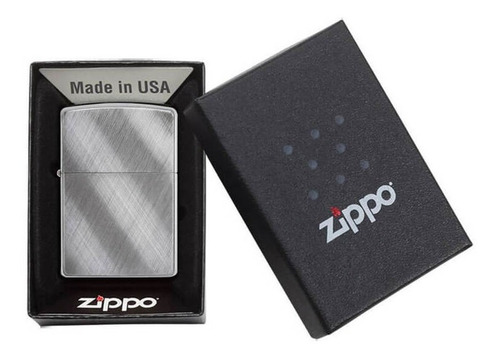 Isqueiro Zippo 28182 Classic Diagonal Wave Original + Fluido