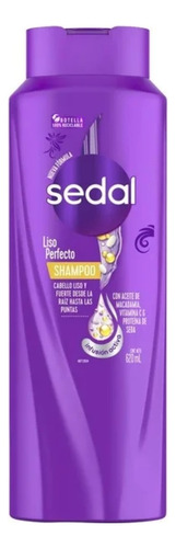 2 Pzs Sedal Shampoo Liso Perfecto 620ml C/u