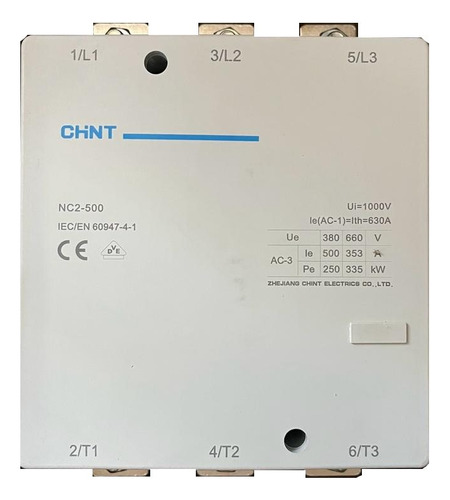 Contator Nc2-500a 220vac 3p Chint + Bloco Aux 2na+2nf F4-22