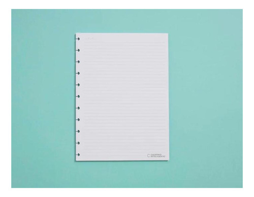 Bloco De Folhas Refil Pautado A5 Para Caderno Inteligente