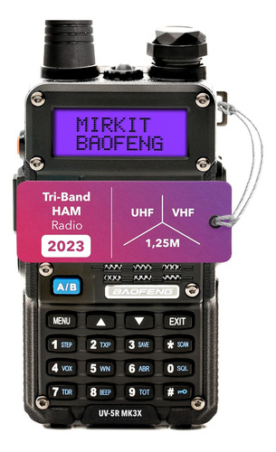 Baofeng Radio Uv-5r Mk3x Legal Power Tri-band Radio 2023 Vhf