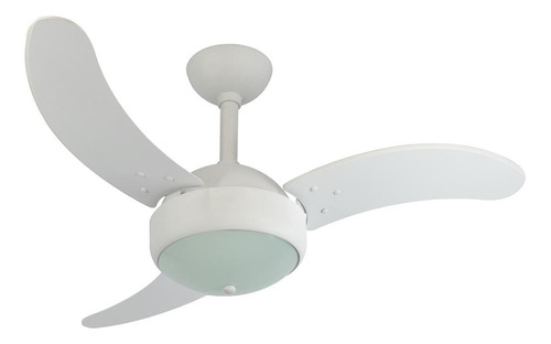 Ventilador De Teto Max Branco 3 Pás Mdf Br 220v+controle