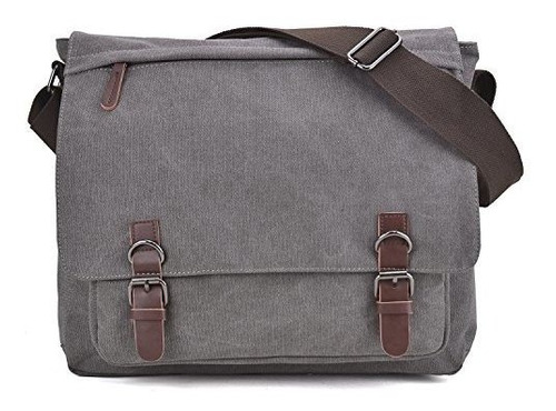 Bolso De Mensajero - Large Vintage Canvas Shoulder Bag Cross