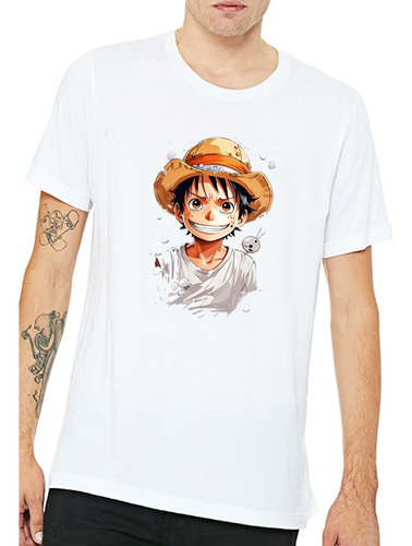 Poleras Con Diseño Estampado Luffy Sombrero - One Piece