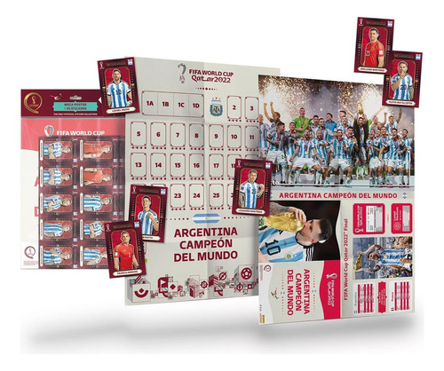 Mega Poster De Laminas Argentina Campeon Mundial Qatar 2022