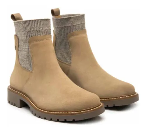 Bot n Chelsea Flexi Para Dama Modelo 37821 Color Arena Cuotas