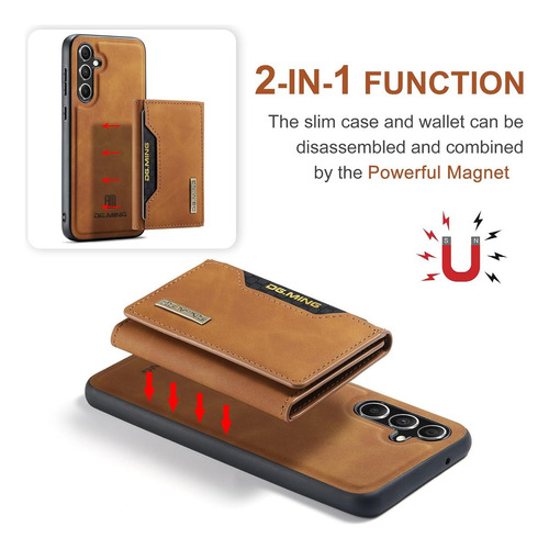 Funda De Piel Tipo Cartera Desmontable Para Samsung Galaxy S