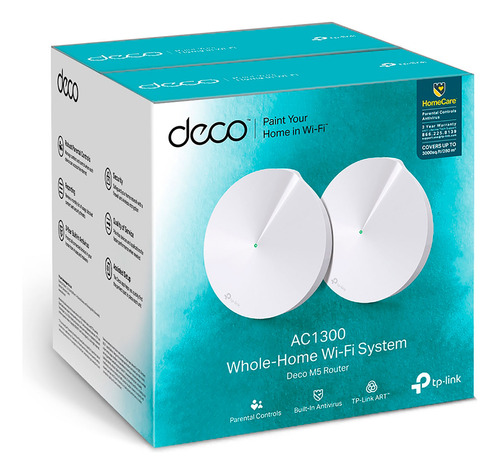 Tp-link Deco M5 2 Pack Sistema Wi-fi 5 Ghz 2,4 Ghz Ac1300