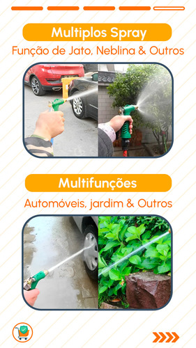 Esguicho Para Mangueira Universal Com ajuste e Trava de Jato F-265 Saint