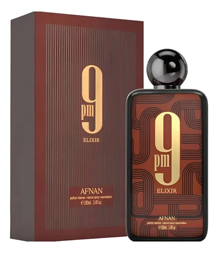 Afnan 9 PM Elixir 香水 100ml Perfume Elixir Afnan 9 Pm 100ml | Frete grátis