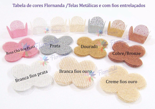 Imagem 6 de 8 de 500 Forminhas P Doces 4 Pétalas Tela Escócia 3,5 Casamento