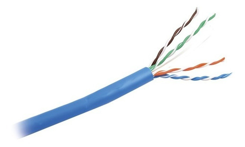 Cable Utp 305m Cobre Netkey Azul Cat6 24 Awg 1000mbps Riser