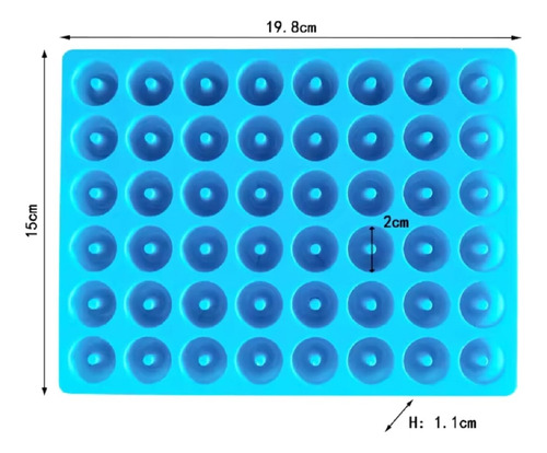 Molde De Silicon Mini Donas