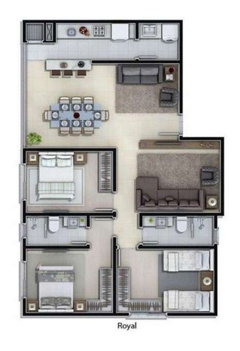 Imagem 6 de 15 de Apartamento - Fazenda - Ref: 586 - V-401