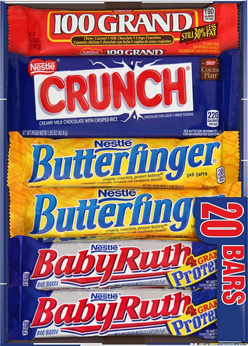 Nestlé Candy Candy Chocolate Bar Variety Pack, 20 Conde