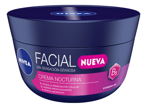 Nivea Crema Facial Cuidado Noche B5 100g - g a $279