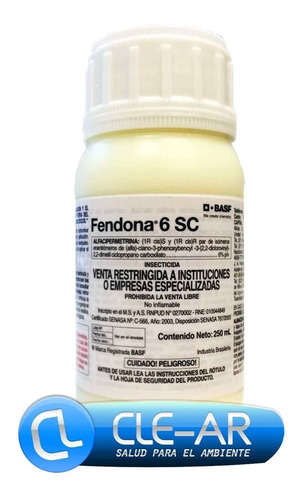 Insecticida Fendona 6 Sc 250ml Hormiga Araña Cucaracha Mosca