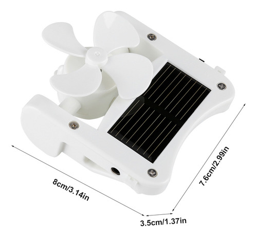 Mini Ventilador Portátil For Sombreros Con Energía Solar, F