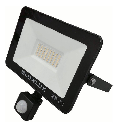 Imagen 1 de 10 de Proyector Reflector Led 50w Frío C/sensor Movi - Glowlux