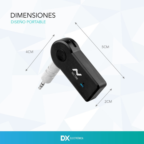 Receptor Audio Bluetooth Aux Spotify Musica Auto Con Bateria