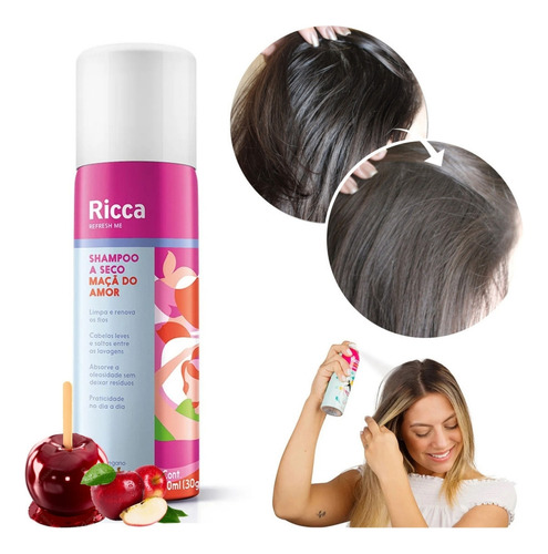 Shampoo A Seco Limpeza Profunda Antibacteriano 150ml - Ricca