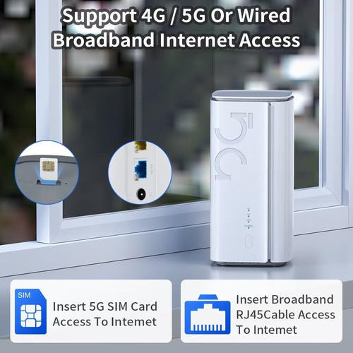 Router De 5g Cpe Wifi 6 Con Ranura Para Tarjeta Sim -