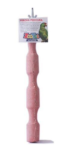 Imagen 1 de 6 de Percha Mineral Chica Para Ave Zootec Loro Canario Perico