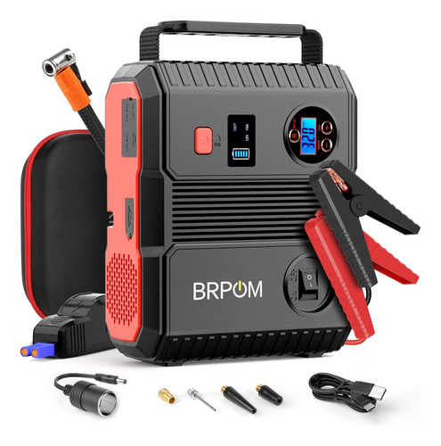 Arrancador De Coche Con Compresor 150psi 6000a 24000mah