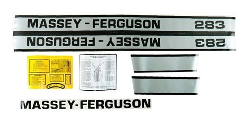 Jogo De Decalque Do Massey Ferguson 290 Antigo.    3175913