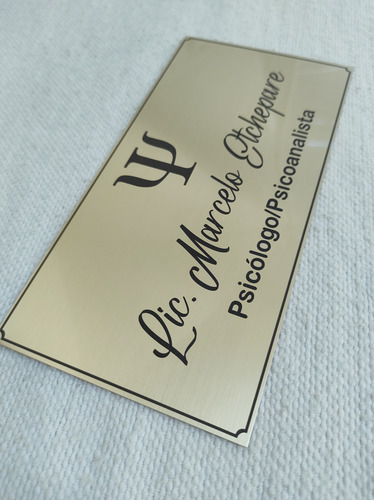 Placas Bronce-aluminio A Medida Abogados, Etc Logos Grabadas Placas A Medida