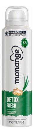 Kit C/5 Desodorante Monange Detox Fresh Com 150ml