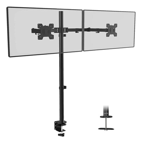 Suptek Dual Led Lcd Monitor Stand Up Desk Mount Extra T...