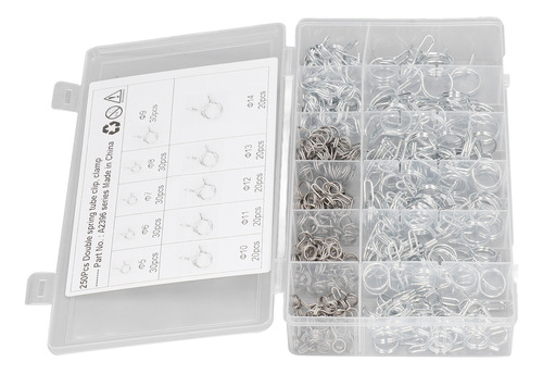 Juego Surtido De Pinzas Para Mangueras De Riego, 250 Unidade