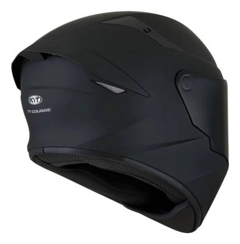 Capacete Kyt Tt-course Plain Preto Fosco Esportiv Matt Black