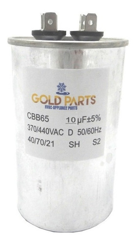 Capacitor De Trabajo De 10 Mfd  ±6% 370 - 440 Vac  10000afc