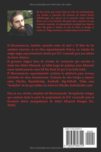 Livro: Necronomicon: Versão Completa (sinister Trail,...