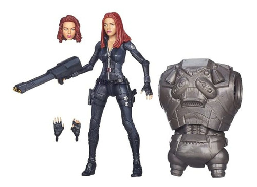 Capitán América Marvel Legends Figura Black Widow 6 Pulgadas