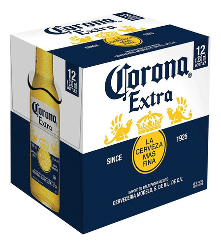 Pack Cerveza Corona Botella 12 Un X 330 Cc (1 Pack)-super