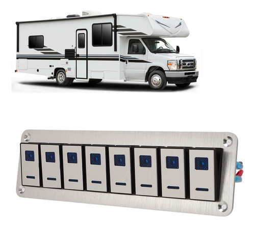Panel De Interruptores Basculantes, 8 Bandas, 1224 V, 5 Pine