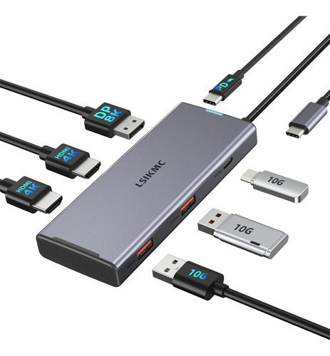 Estación De Acoplamiento Usb C Portátil, Base Usbc (7...