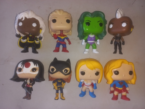 Lote Funko Pop! Dc Marvel Batgirl Shehulk Storm Super Girl