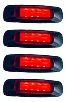 Comprar 4 Plafónes Lateral 8 Leds Luz Fija Y Estrobo 12\u002F24v Rojo